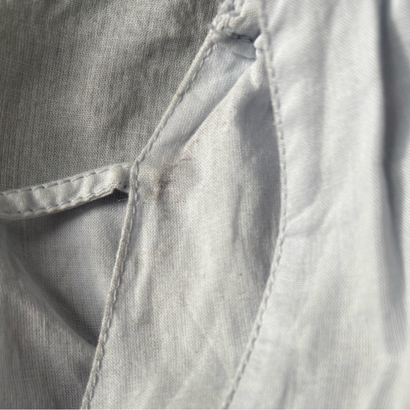 Light Blue Women's Ruffle Tank Top - Picture 4 of 6